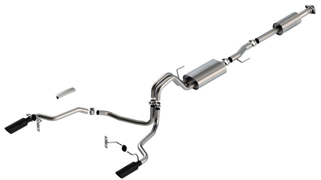 Product of Borla 140865BC Touring Cat Back System Single Exhaust System Kit
