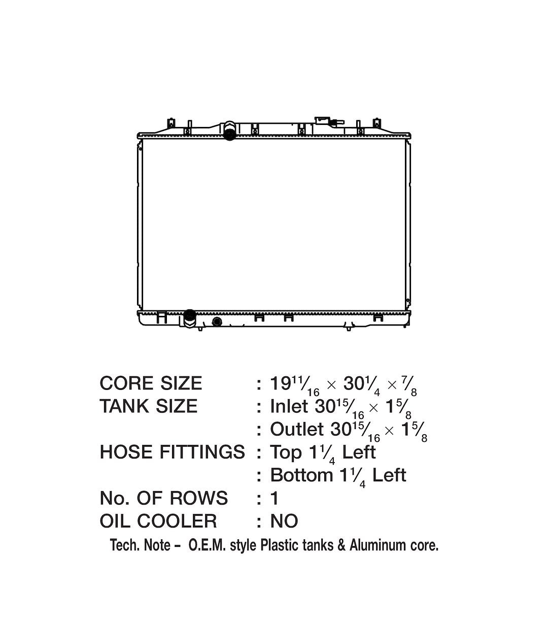Product of Csf 3644 Radiator