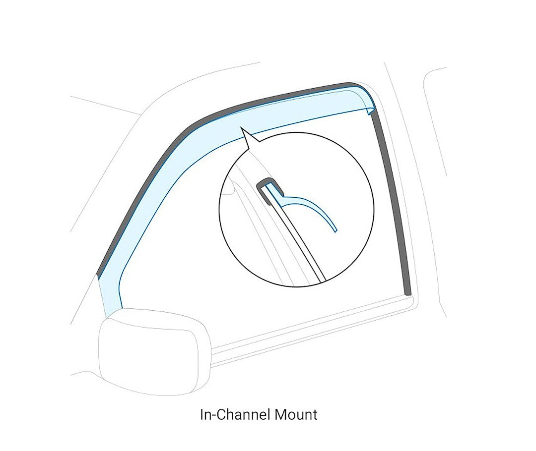 Product of Black Horse Offroad 1494974IN Inside Channel Rainguard