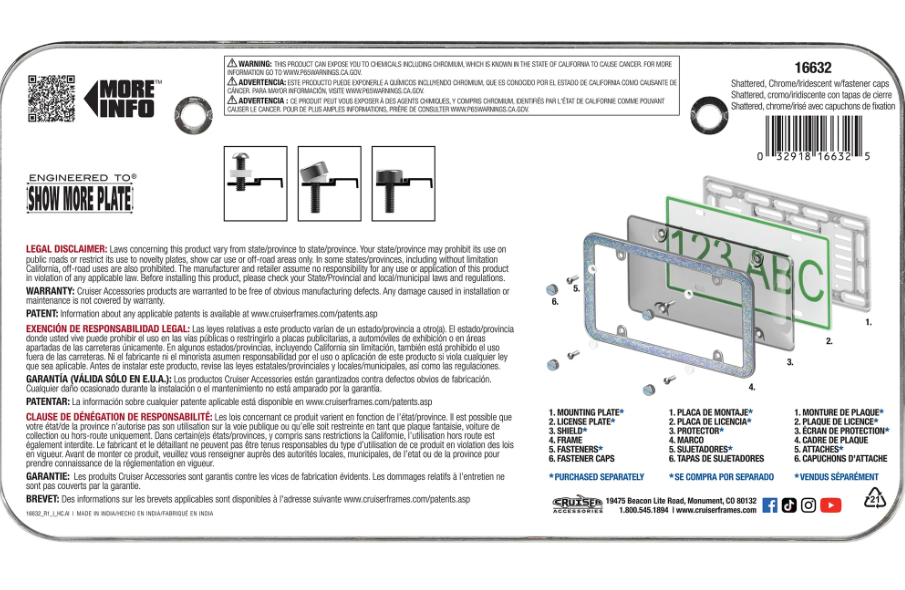 Cruiser 16632 License Plate Frame||16632_4.Png||90||c3416632||2213178