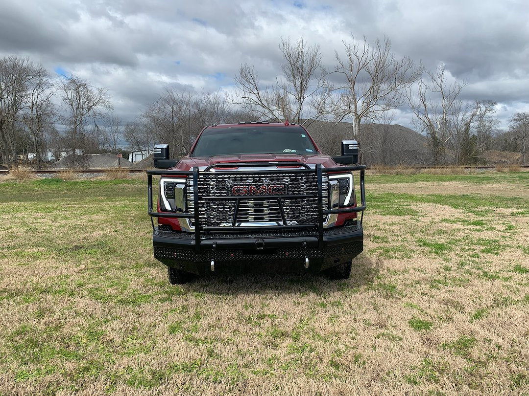 Product of Tough Country Products TFR2524G Traditional Steel Gloss Powder Coated Bumper