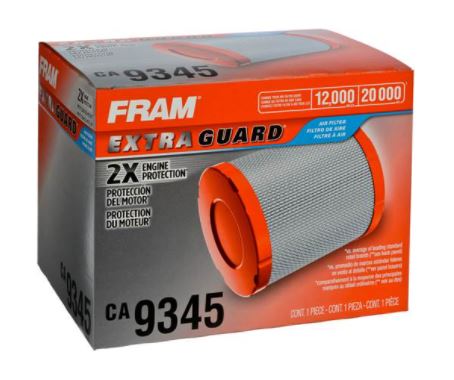 Fram Filter Ca9345 Air Filter||ca9345_R1.Jpg||88||f24ca9345||978046