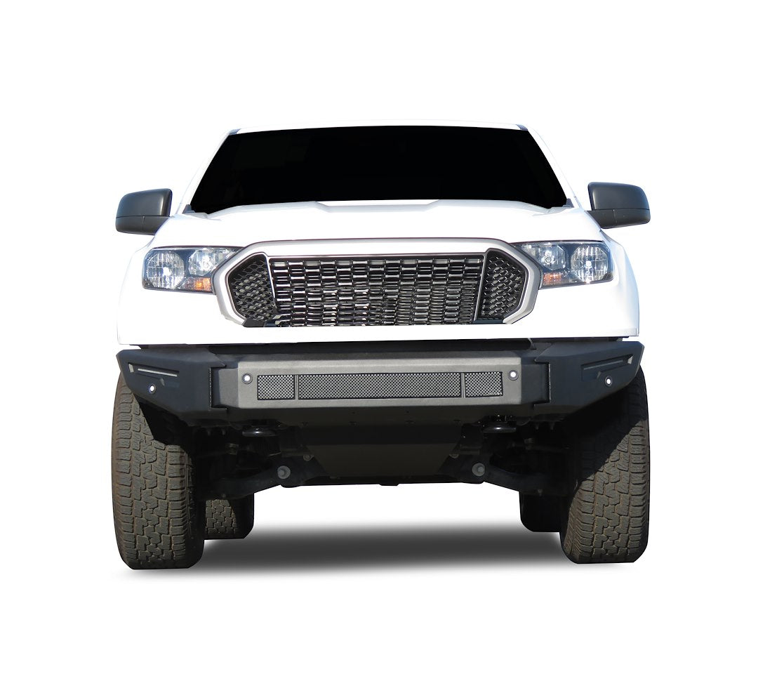 Product of Black Horse Offroad AFB-FR19-BU Armour II Steel Matte Powder Coated Bumper