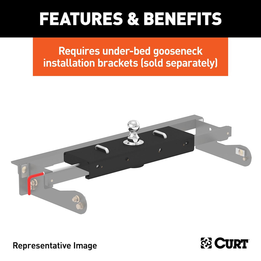 Curt 60619 Gooseneck Trailer Hitch Head||60619_3008x1990_Ff.Jpg||94||c9360619||1490032