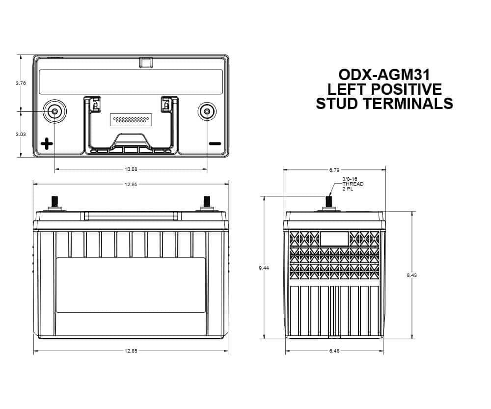 Product of Odyssey Battery Odx-Agm31 Battery