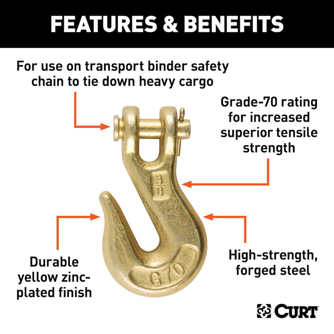 Curt 81438 Trailer Safety Chain Hook||81438_1.Jpg||86||c9381438||2241761