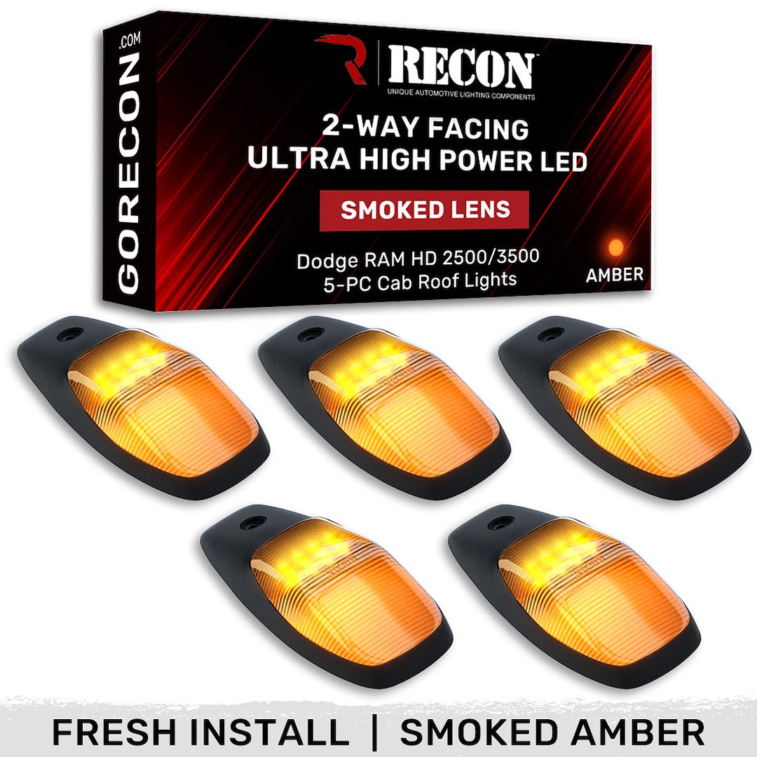 Recon Accessories 264345bkhpam Roof Marker Light||264345bkhpam_5.Jpg||90||r894345bkhpam||2258801