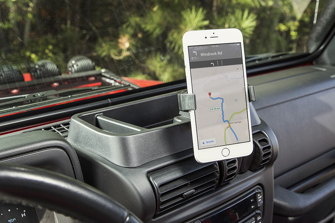 Rugged Ridge 13551.19 Cell Phone Mount||13551_19_Installed1.Jpg||87||o311355119||1570847