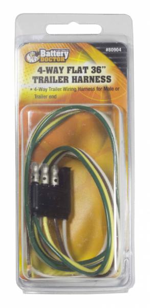 Product of WirthCo 80904 Trailer End 4 Flat Trailer Wiring Connector