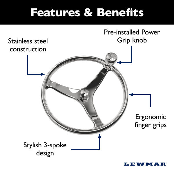 Lewmar 89700820 Steering Wheel||89700820_1.Jpg||86||lew89700820||1757132