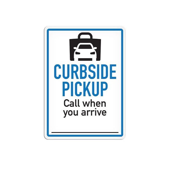 Top Tape And Label Ss5092v Curbside Pick Up Sign||ss5092v.Jpg||85||t6nss5092v||996199