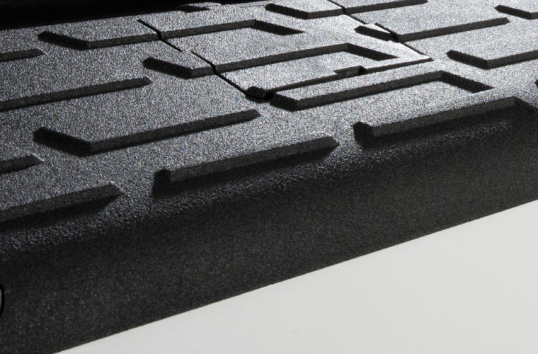 Product of Bushwacker 49501 Black Matte Textured Inside And Top Of Rail Bed Side Rail Protector