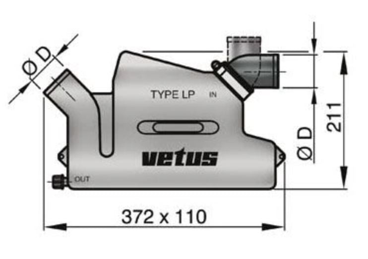 Product of Vetus Wlockl50r Marine Exhaust/Water Hose