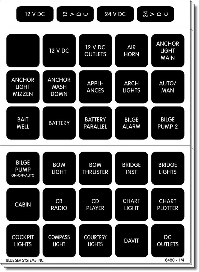 Product of Blue Sea 4217-Bss Multi Purpose Label