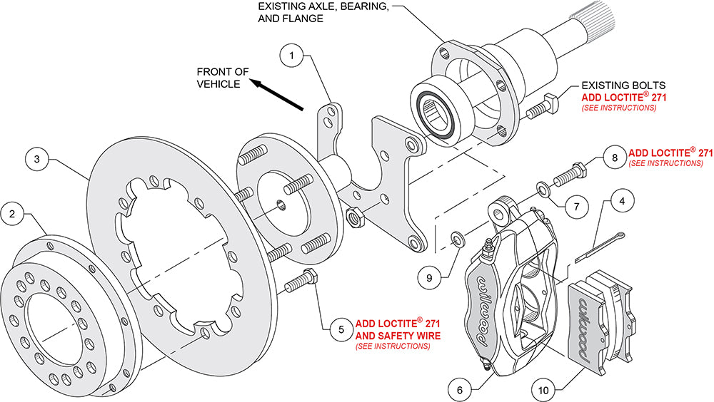 Product of Wilwood Brakes 140-2119-Bd Brake Kit