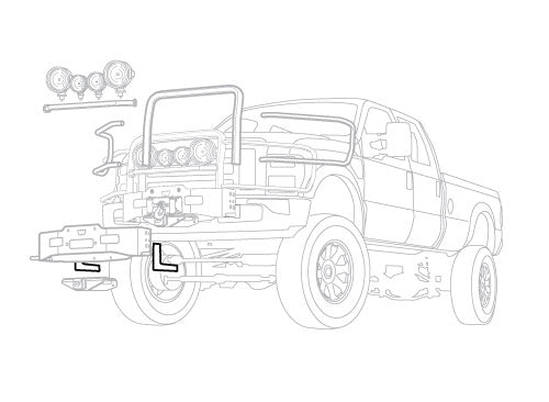 Product of Warn 95176 Winch Mount Installation Kit