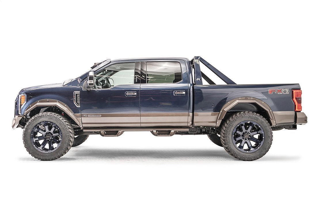 Product of Fab Fours TF4110-1 Pocket Style/ Exposed Fasteners Black Fender Flare - Set Of 4