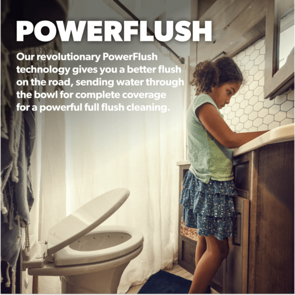 Product of Dometic 302321681 Permanent Full Bowl Flush Toilet , 13-1/2 Inch