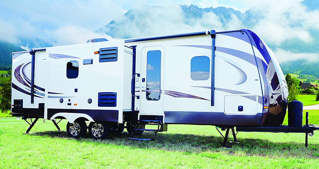 Product of Lippert Components 298707 Electric Cross Frame Stabilizer Trailer Stabilizer Jack Stand