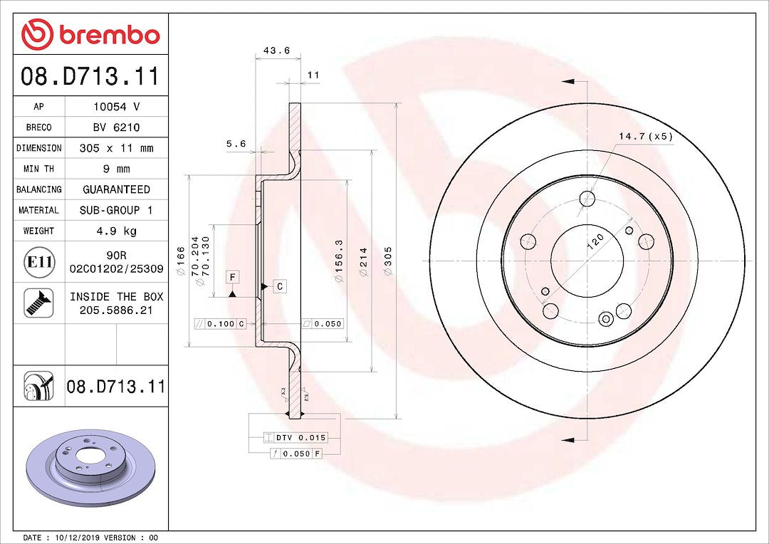 Brembo 08d71311c02 Brake Rotor||08d71311c02_4.Jpg||89||brm08d71311||1684182