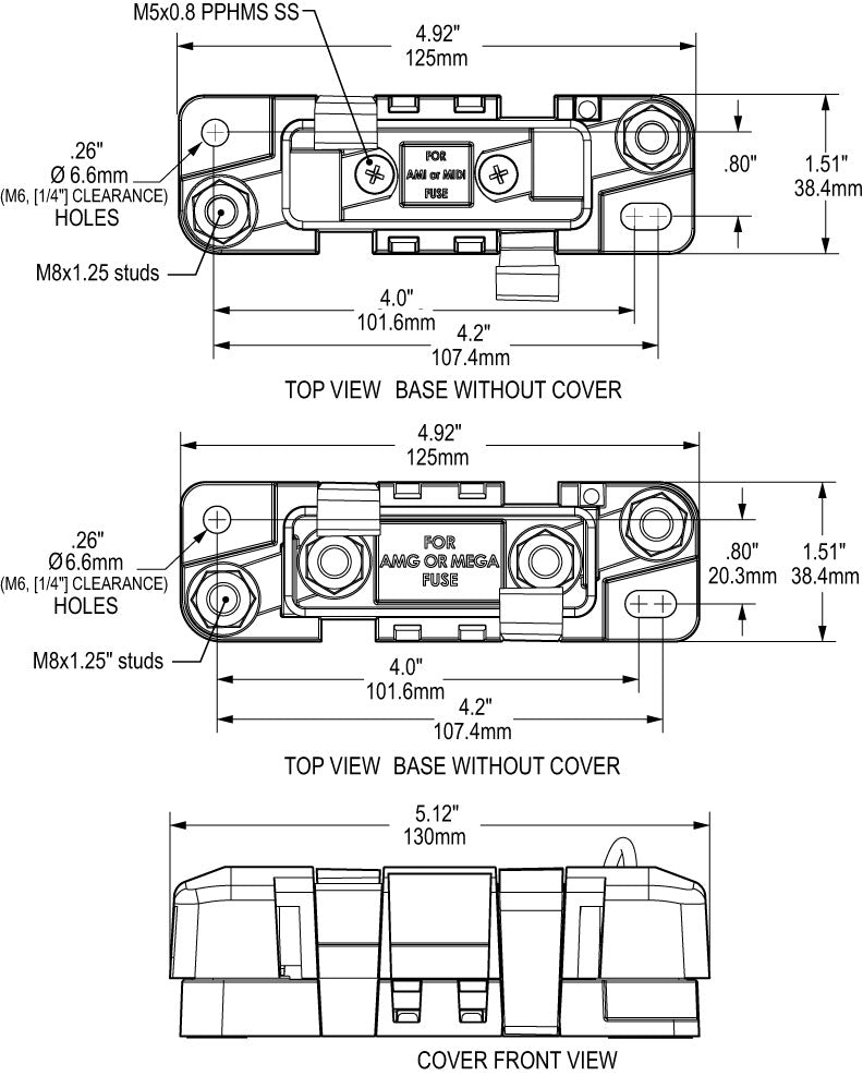 Product of Blue Sea 7721-Bss Fuse Block