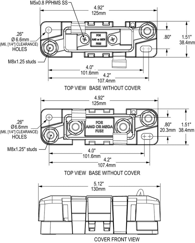 Product of Blue Sea 7721-Bss Fuse Block