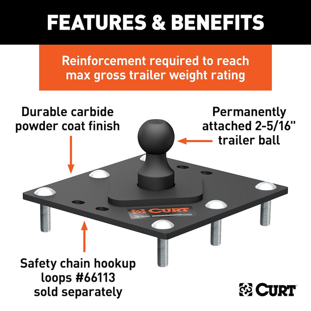 Curt 61100 Gooseneck Trailer Hitch||61100_3008x1990_Fa.Jpg||87||c9361100||2241738