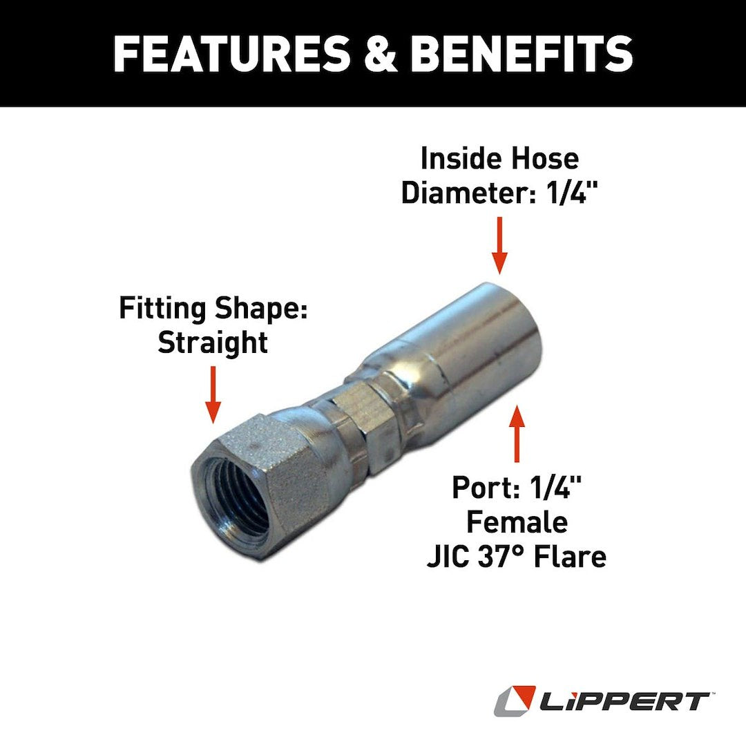 Product of Lippert Components 138416 Hose End Fitting