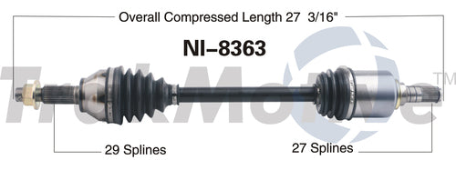 Trakmotive Ni-8363 Cv Axle Shaft||ni-8363.Jpg||85||trkni8363||2261529