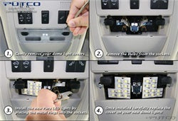 Putco 980296 Dome Light Bulb - Led||domelightinstall.Jpg||86||p45980296||882493