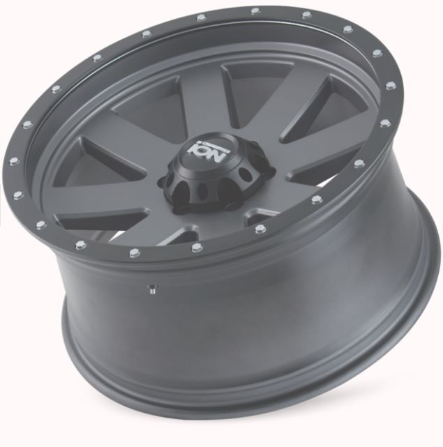 Product of ION Wheels 17x8.5 Gun Metal With Black Bead Lock Ring Wheel - 5x5.00 Bolt Pattern