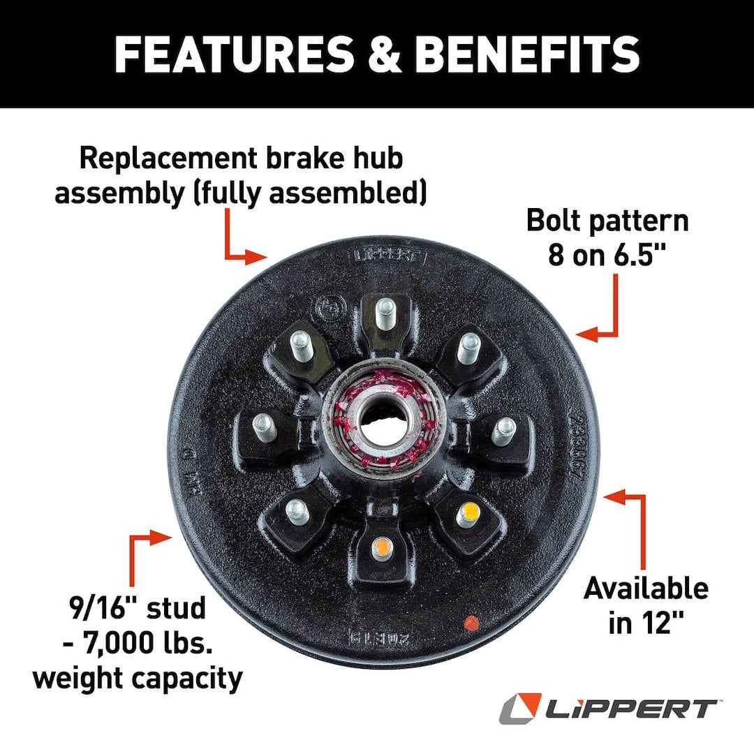 Product of Lippert Components 814204 Trailer Brake Drum