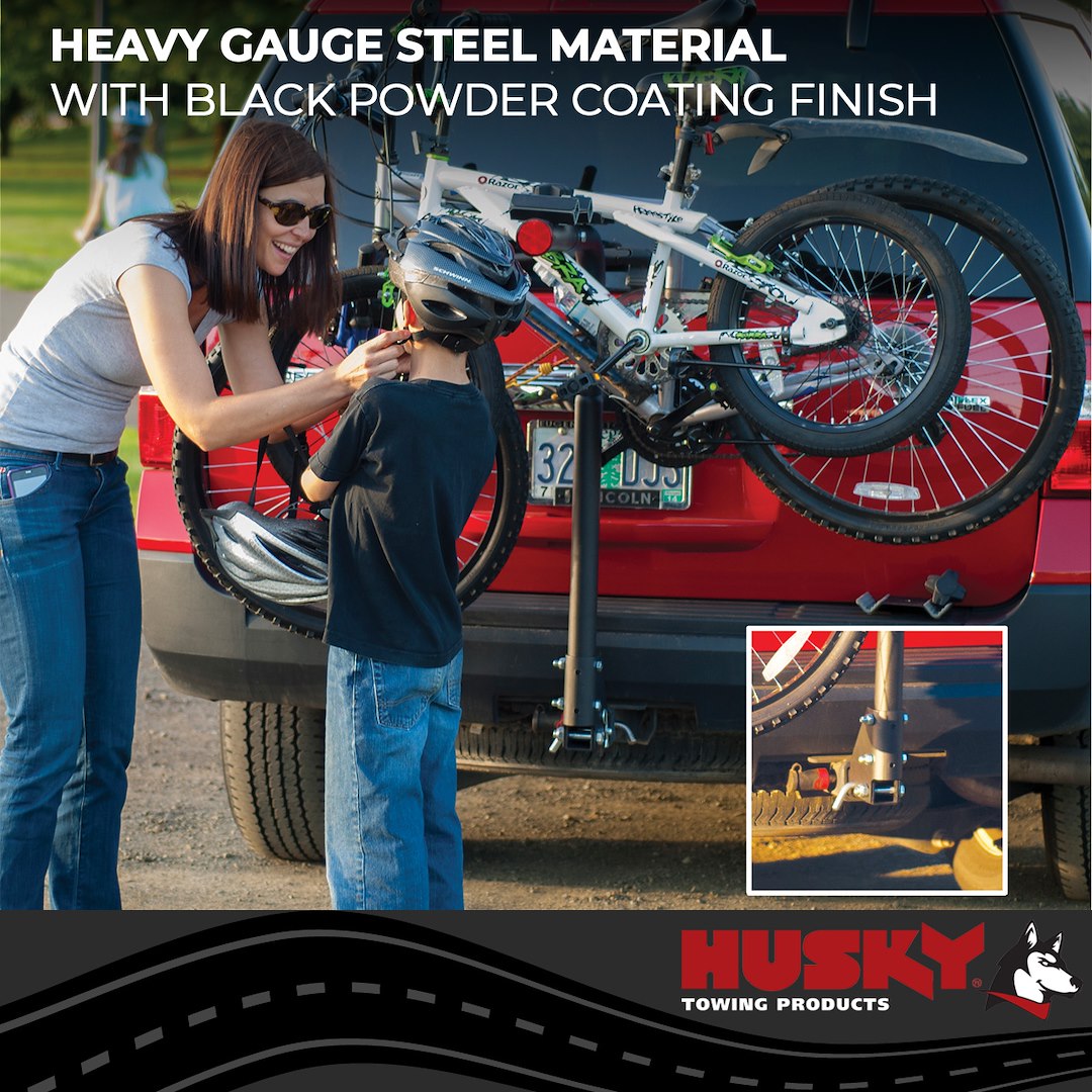 Product of Husky Towing 81146 2 Bikes Bike Frame Clamp Bike Rack - Receiver Hitch Mount No