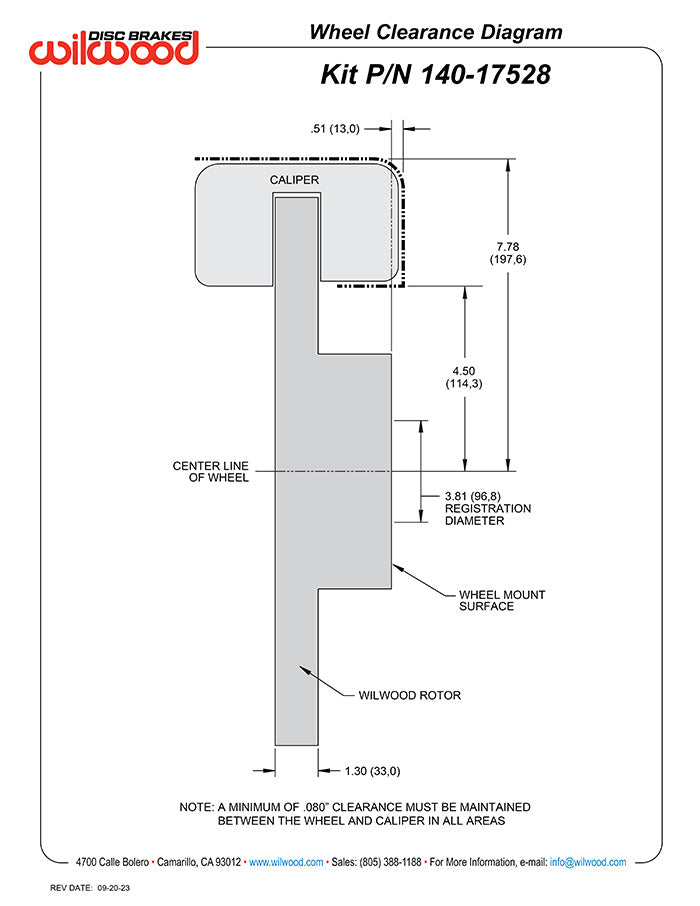 Product of Wilwood Brakes 140-17528-D Brake Kit