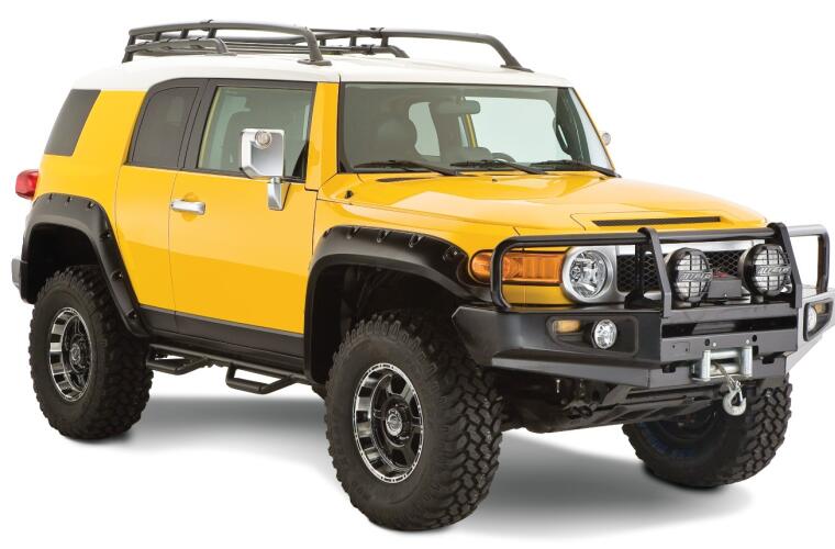 Product of Bushwacker 31922-02 Pocket Style/ Exposed Fasteners Black Fender Flare - Set Of 4