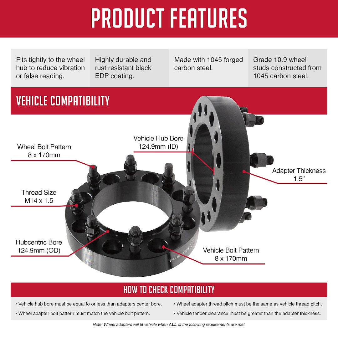 Coyote Wheel Accessories 8170-8170hs-C14 Wheel Adapter||8170-8170hs-C14_Features.Jpg||89||rev08170hsc14||2416587