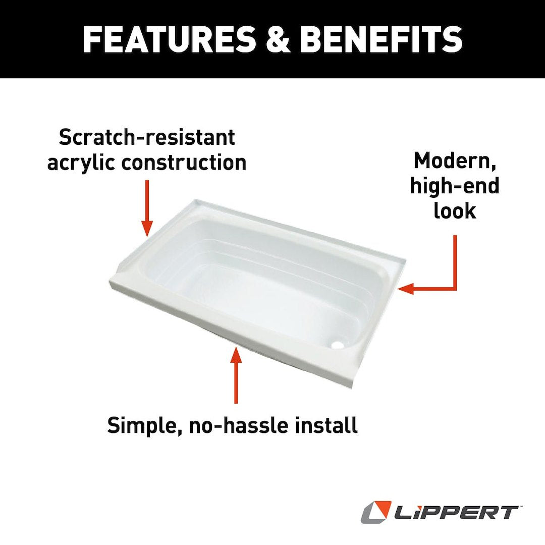 Lippert Components 209683 Bathtub||209683_1.Jpg||86||m6v209683||1124318