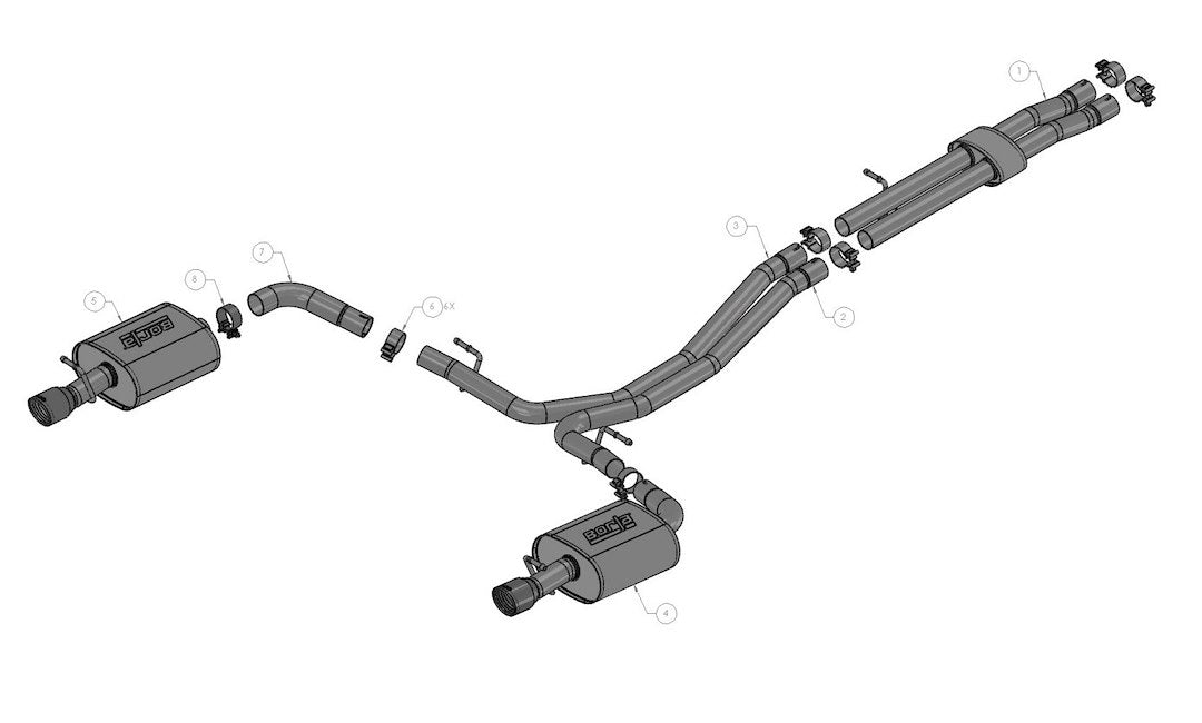 Borla 140659 Exhaust System Kit||140659_1.Jpg||86||b25140659||2111448