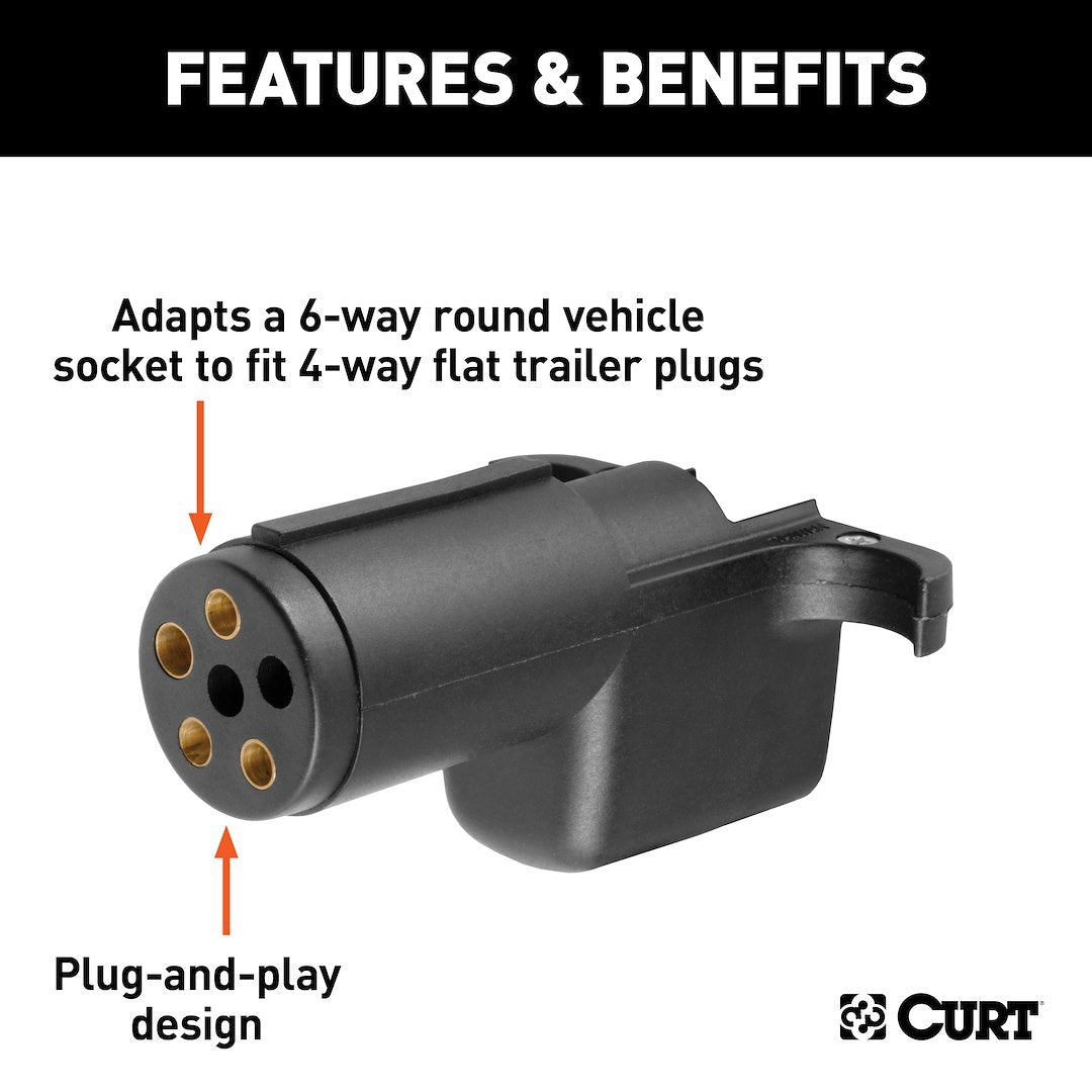 Curt 57621 Trailer Wiring Connector Adapter||57621_3008x1990_Fa.Jpg||87||c9357621||1776123