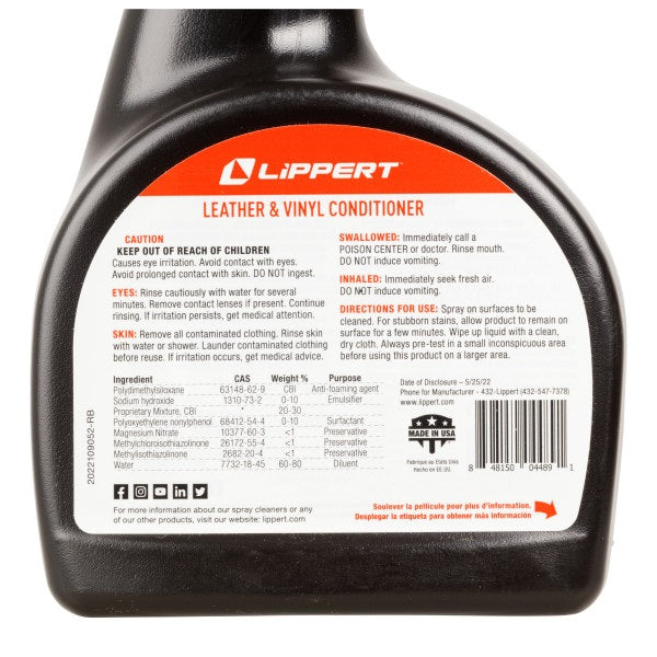 Product of Lippert Components 2022013926 Leather Conditioner