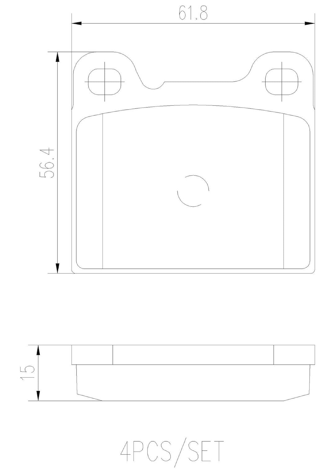 Product of Brembo P86002N Brake Pad - Set Of 4