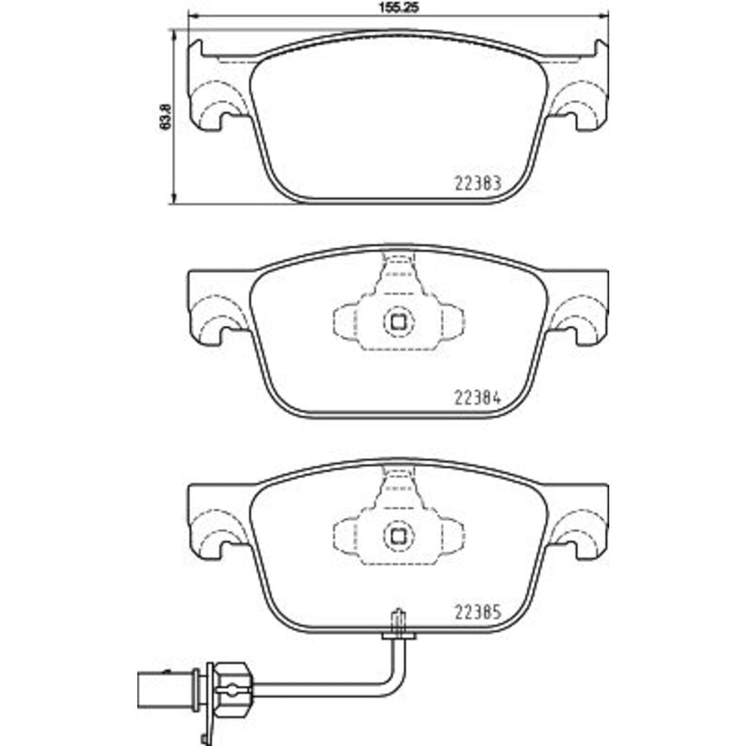 Brembo P85153x Brake Pad||p85153x_Drw.Jpg||88||brmp85153x||1755101