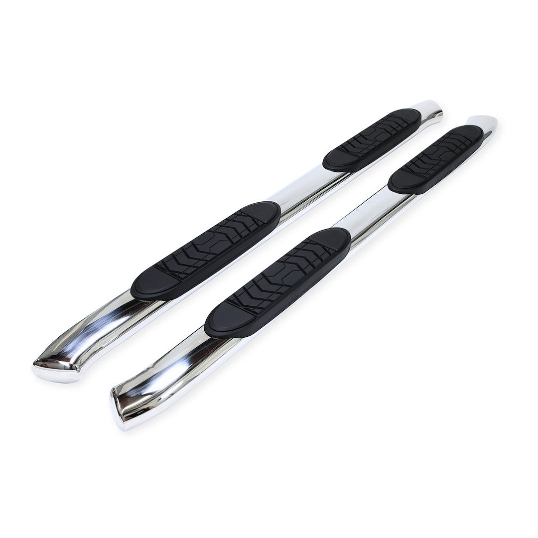 Product of TrailFX A7086S TFX 5" Oval Bent Side Bars Nerf Bar With Surface Steps