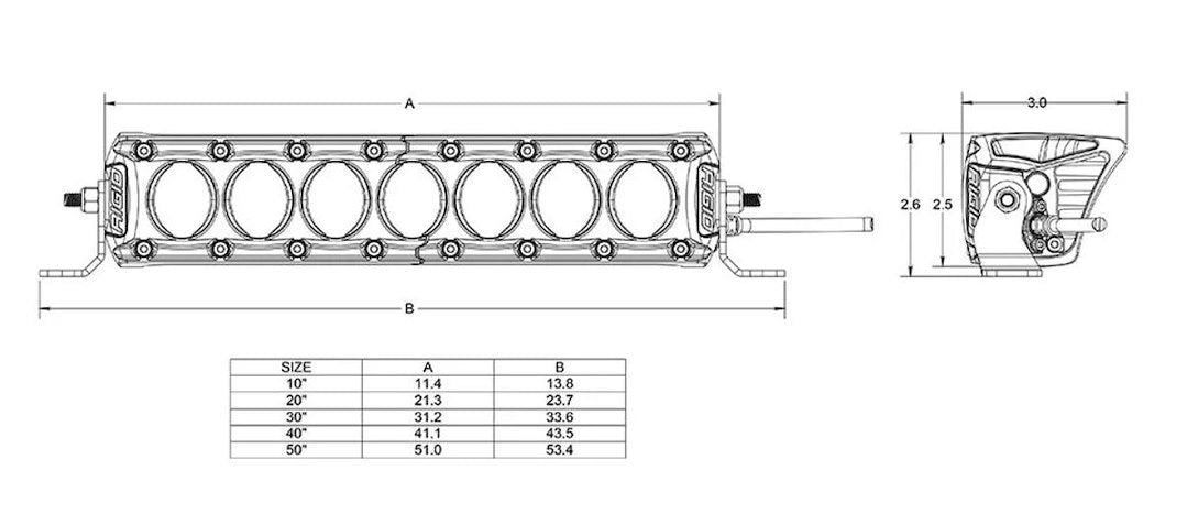 Rigid Lighting 411613 Light Bar||411613_2.Jpg||87||r2g411613||1167740