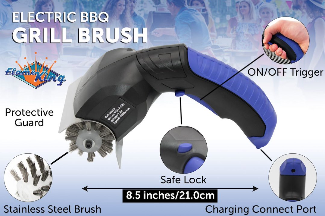 Flame King Ysnrgb2 Barbeque Grill Cleaning Tool||||88||y6eysnrgb2||1926565