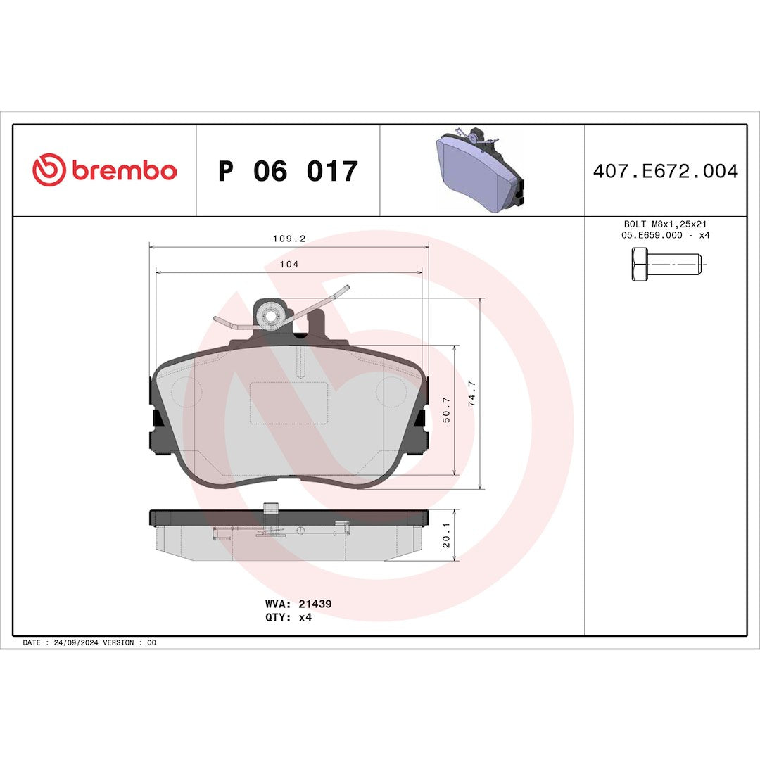 Brembo P06017 Brake Pad||p06017_Drw.Jpg||88||brmp06017||1752147