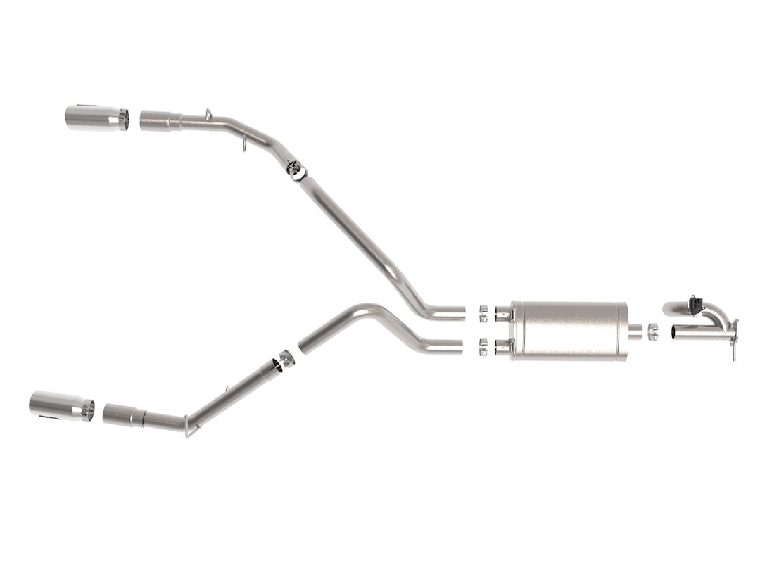 Product of Advanced FLOW Engineering 49-32081-P Gemini XV Cat-Back System Dual Exhaust System Kit