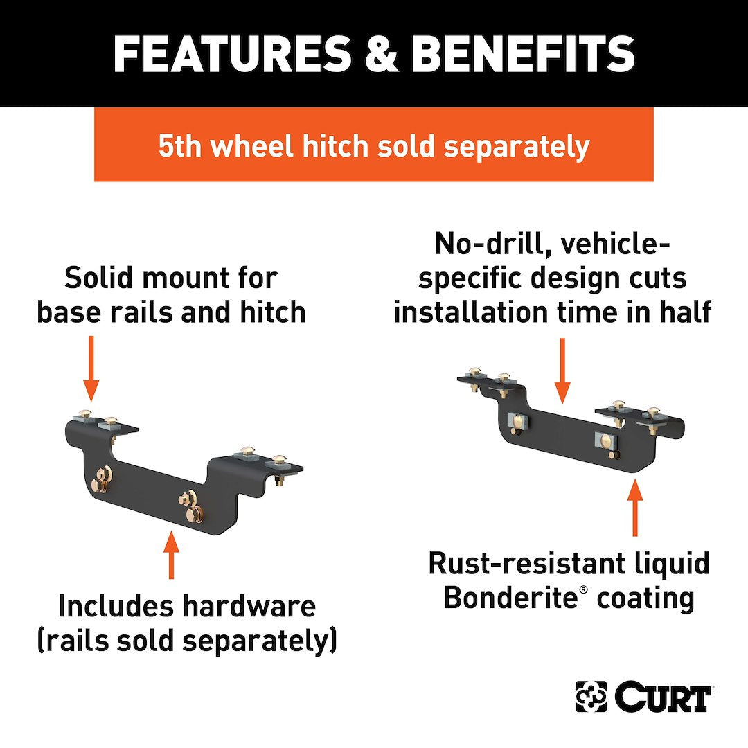 Curt 16411 Fifth Wheel Trailer Hitch Mount Kit||16411_3008x1990_Fa.Jpg||86||c9316411||1294524