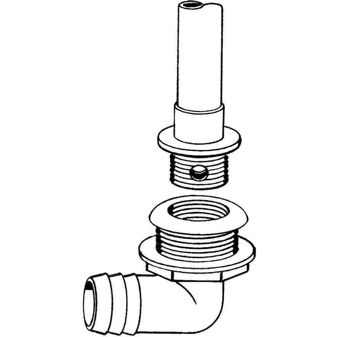 T-H Marine Odt-190-Dp Livewell Overflow Tube||odt-190-Dp_4.Jpg||89||t9todt190dp||1112199