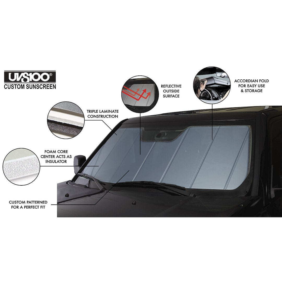 Covercraft Uv11803bl Windshield Shade||sunscreen_Uvs100_Blue_Alt2.Jpg||87||c59uv11803bl||1648936